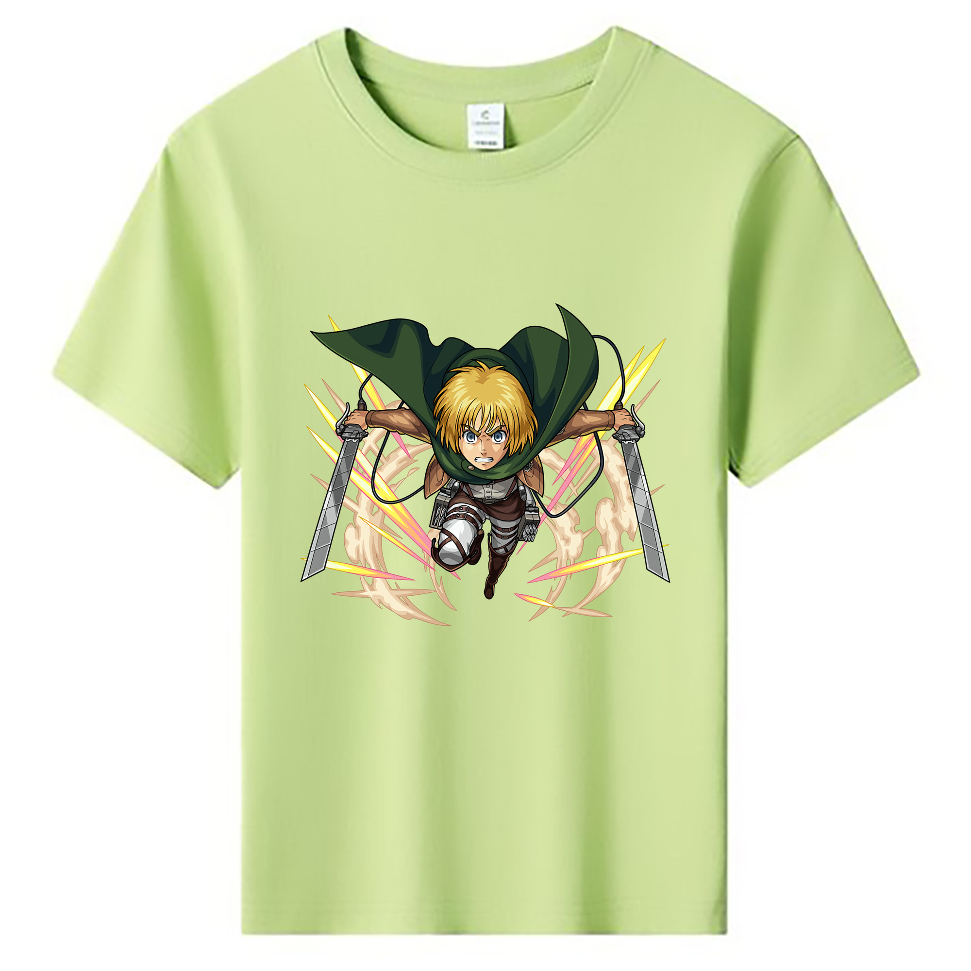 （画像用） 進撃の巨人 アルミン·アルレルト Attack on Titan Armin Arlert 綿100％キッズTシャツ（フロントプリント）